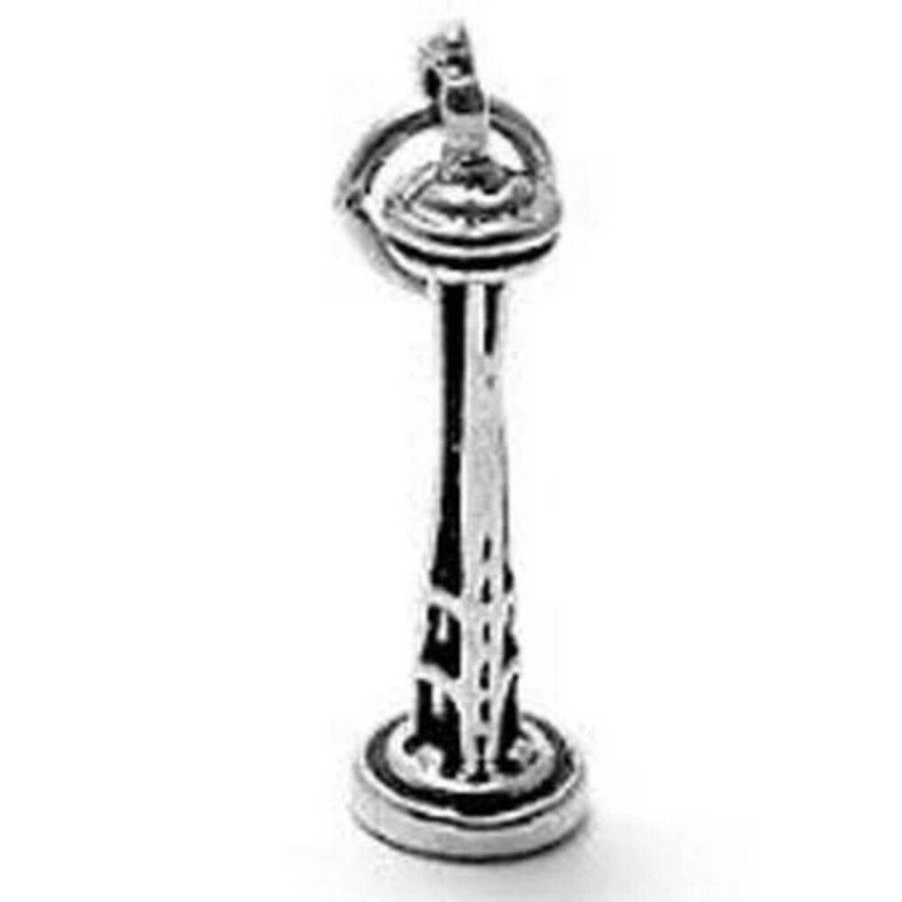 Seattle Space Needle Charm In Sterling Silver